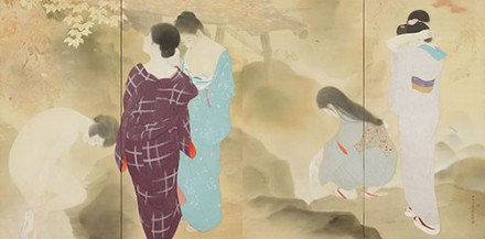 伊東深水　美人画　資産価値　美術品　時代物　陶器　ノリタケ　noritake 伊東深水 美人画 資産価値 美術品 時代物 陶器 ノリタケ